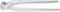 Knipex Tenaglia (Pinza per Ferraioli e Cementisti) Zincata Lucida 280 Mm 99 04 280 Ean