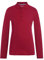 Tommy Hilfiger Girls' Long Sleeve Interlock Big Fit Polo Shirt, Red, Large