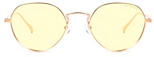 Gunnar Gaming- und Computerbrille - Infinite, Gold Rahmen, Amber Linsen - Blaulichtfilter Brille, Premium Blaufilter, UV-Schutz,