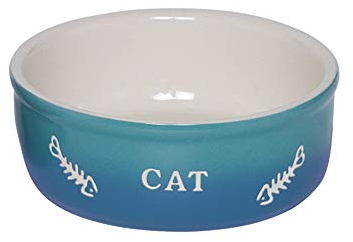 Nobby Gradient Bol en céramique pour Chat Bleu Ø 13,5 x 4,5 cm 0,25 l