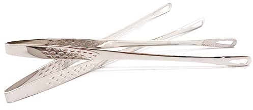 2 piezas Tenazas de cocina Pinzas para barbacoa Pinzas de cocina de acero inoxidable Pinzas de cocina profesionales Pinzas para servir