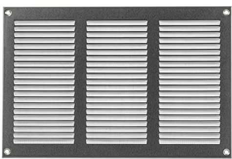 300x200mm Galvanisé Métal Grille de Ventilation - Grille D'aération avec Moustiquaire