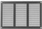 LIRAST 300x200mm Metalica Rejilla de Ventilación con Mosquitera - Galvanizado