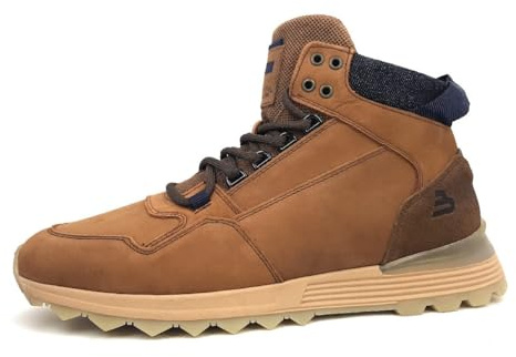 BULLBOXER Herrenschuhe Stiefel Schnürer Braun Freizeit, Schuhgröße:45 EU