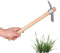 Pioche Hoe Cultivateur à Main Bonsai Hand Tiller en Acier Inoxydable Pick Hoe Short Griffe Râteau avec Manche en Bois pour Bonsai Nurseries Garden