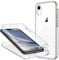 ZYIMOU Handyhülle für iPhone XR Hülle 360 Grad, Transparent Full Schutz Kratzfest Dünn Durchsichtige Case Silikon SchutzHandyhülle, Hart PC Zurück + Weich TPU Vorderseite