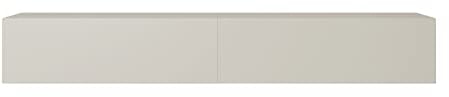 Selsey TV Schrank Board Sideboard Fernsehtisch Fernsehschrank 200 cm Hängend Graubeige Bisira