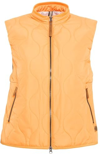 camel active Damen Kurze Steppweste aus recyceltem Polyester