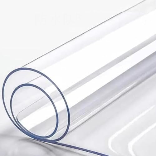 1,5 Mm Dicke Durchsichtige Schreibtischunterlage Auf Schreibtischen, Computer-Schreibtischunterlage Für Zuhause Oder Büro, Schutzpolster, 50 X 50 60 X 110 70 X 150 80 X 135 100 X 100 Cm ( Size : 50x80