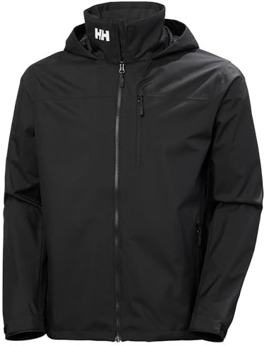 Helly Hansen Herren Crew Hooded Jacke, Schwarz 2.0, 3XL
