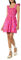 The Drop Kari Ruffled-Shoulder Smocked Mini Dress Robes, Imprimé Floral rétro Rouge Tomate/Rose, XL