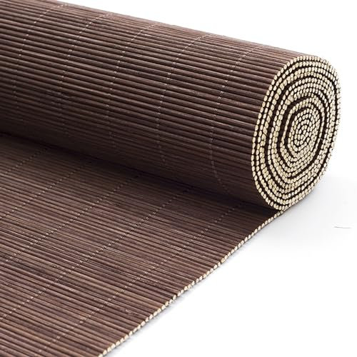 Tenda a Rullo in Bambù,Tenda Laterale Avvolgibile,Protezione Solare e della Privacy e Oscurante,Tende Interno per Finestra,Tapparella in Bamboo,Tenda a Pacchetto,Veneziana per Finestre Porte Balconi (