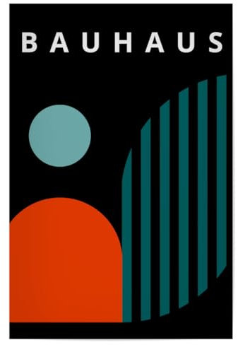 artboxONE Poster 90x60 cm Abstrakt Bauhaus x hochwertiger Design Kunstdruck - Bild Bauhaus Bauhaus Art Bauhaus Style
