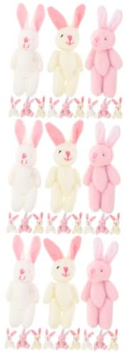 BESTonZON 45 STK Knöchel-Kaninchen-Anhänger Babyspielzeug süßer Hase aus Plüsch hasenkuscheltiere Hasen stofftier Ornament Spielzeuge Kaninchenverzierung Kleiner ausgestopfter Hase hängend