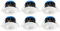 Bright Source All in One Switchable Wattage 8w/10w LED Downlight - 4 Colour Temperatures - 2700K 3000K 4000K 6000K - 3 Bezels IP65 Warm White Cool White Daylight White Spotlight - Pack of 6