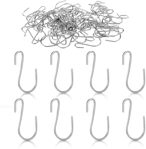 Giantree 60 Mini Ganchos en forma de S para colgar, 2,6 cm ganchos pequeños Ganchos Forma S Ganchos Metal Antioxidantes Para Manualidades Joyería Colgantes Etiquetas de Llavero