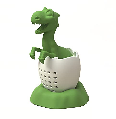 Loose Leaf Tea Infuser Silicone Tea Strainers Dinosaur Shaped Tea Filter for Brewing Loose Leaf Tea Dishwasher Safe Silicone Tea Strainers