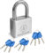 Magmaus® PDX40 Cadenas d'extérieur résistant et étanche avec 10 clés en acier inoxydable Protection haute sécurité Idéal pour portail ou abri de jardin