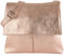 modamoda de - T63LEDER - Sac à bandoulière en cuir pour femme, Or rose métallisé, s