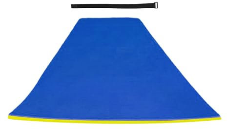 Ronyme Wasser-Schwimmmatte, Schwimmmatte, Bett, Pool-Schwimmfloß, Spielwasser-Erholungs-Lounge-Matratze, Schwimmunterlage für Bootspartys im Freien, Blau 110x40x3.3cm