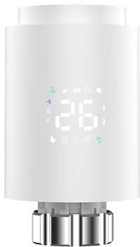 PHOVOLT Zigbee-Thermostatventil, intelligenter Thermostat Heizkörper unterstützt App-Fernsteuerung und Zeitsteuerung, erfordert Zigbee 3.0-Hub, kompatibel mit Tuya, Amazon Alexa/Google Home W (4pack)