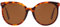 DUCO Retro Sonnenbrille Damen Polarisierte Runde Sonnenbrille Vintage UV400 Schutz Acetat Rahmen DC2340 (Braun Tortoise Rahmen Braun Linse)