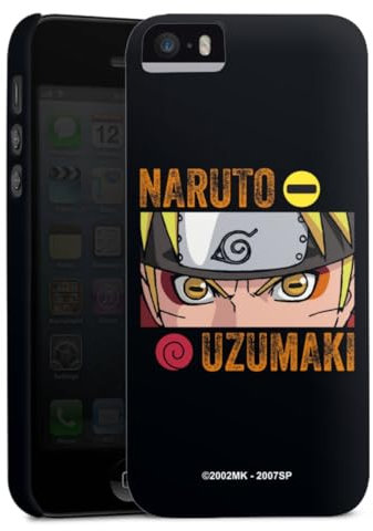 Custodia premium compatibile con Apple iPhone 5 Cover per smartphone Custodia opaca Naruto Shippuden Prodotto ufficiale su licenza Manga