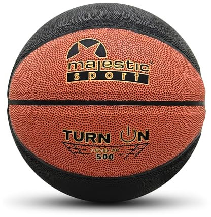 Majestic Sport TurnON Polyurethan Basketbälle, Basketball Outdoor Indoor, größe 7