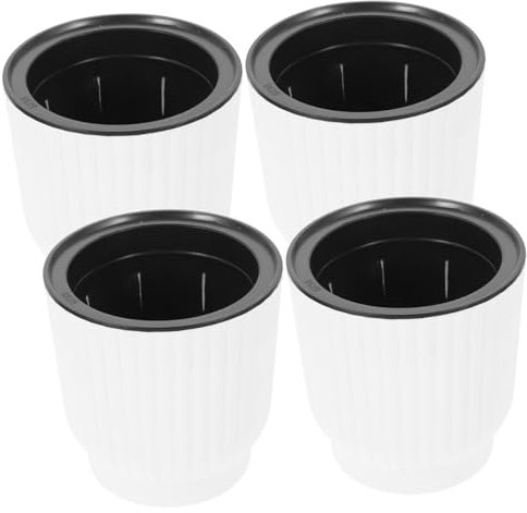 Sosoport 4stücke Selbstbewässernder Blumentopf Aus Kunststoff Mit Drainagelöchern Für Sukkulenten Für Home Decor Und Hydrokultur Pflanzen