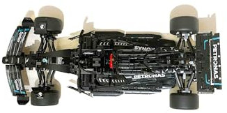 3Dudes & Dad Horizontal Wall Mount Compatible with Lego® Technic Mercedes AMG W14 F1 car - Custom Designed Storage Hook for Set 42171-3D Printed - Supplied with Mounting Hardware (Left Facing)
