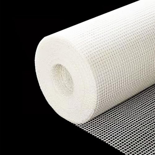 Glasfaservlies Armierungsgewebe Lightweight Fiberglass Stucco Repair Mesh, Plastering Concrete Fiber Mesh Roll - Enhanced Strength and Stability, Strengthening Fiberglass Joint Tape for Cement Board(L