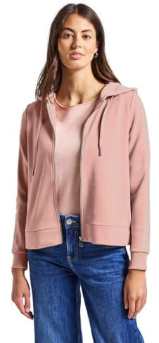 Street One Veste à Capuche pour Femme avec Ruban décoratif, Rose pâle, 40
