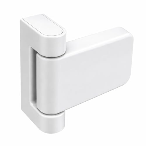 UAP 3D Adjustable T Flag Axis Door Hinges - High Security for All External uPVC Doors - Universal, Non-Handed Design for Optimal Functionality and Versatile Installation (23mm Rebate, White)