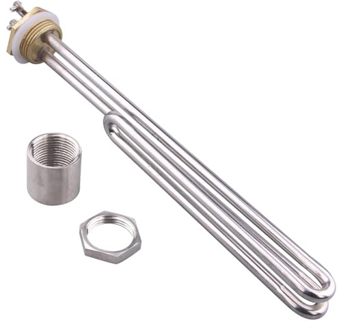 Élément chauffant tubulaire électrique for chauffe-eau 220 V 1/DN25 1 kW/2 kW/3 kW/4 kW/5 kW SUS304(As the picture shown,1kw 160mm)