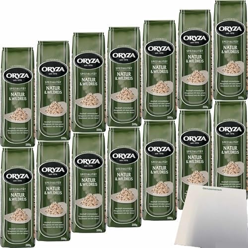 usy Bundle für Oryza Natur und Wildreis 14er Pack (14x500g Packung) + usy Block