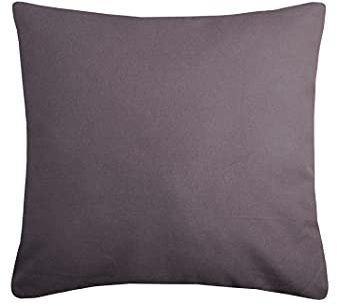 LOVELY CASA Duo Kissen Baumwolle grau 40 x 40 cm
