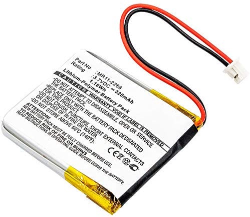 subtel, Batterie pour Montre Intelligente et Bracelet de Fitness Compatible avec Anki Cozmo Compatible avec Casio PRT-2GP (320mAh, 3.7V) Batterie de Remplacement MR11-2286