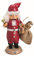 Müller Rauchknacker Räuchermann und Nussknacker Weihnachtsmann, 27 cm hoch, original Erzgebirge Seiffen