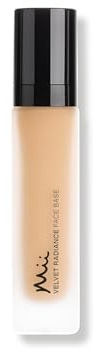 Mii Cosmetics Velvet Radiance Face Base, Liquid Foundation, Satin Finish, Weightless, Medium to High Coverage, Long Lasting, Truly 05