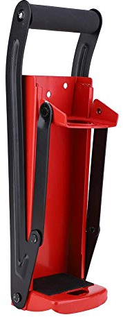 Concasseur de canettes, 500ML 16oz et 12oz Smasher Outil de recyclage de bouteilles en plastique avec poignée en caoutchouc rouge avec ouvre-porte, env.32,5 x 9 x 8 cm/12,8 x 3,5 x 3,1 pouces