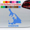 generisch Usedom Aufkleber Ostseeinsel Urlaub Camping KFZ Umriß I Love Auto Kontur 98-Enzian 8,5x6cm