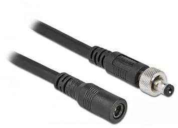 Delock DC Verlängerungskabel 5,5 x 2,1 mm Stecker zu Buchse verschraubbar