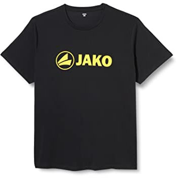 JAKO Herren T-Shirt Promo, Schwarz-Meliert/Citro, L