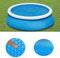 Artfeel 183cm Runde Solarabdeckung Poolabdeckung,Blau PE Solarabdeckplane Schwimmbadabdeckung Luftpolsterfolie Isolierfolie UV-Schutz Poolabdeckung Solarabdeckplane für Oberirdisch Runde Schwimmbad