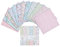 GORGECRAFT 24 Fogli Carta Modello Confezione Floreale Cartoncino Carte Pad Decorativo Scrapbook Cartoncino Collezione Monofacciale Fantasia 6x6 Scrapbooking Album Fotografico Vacanza Fai Da Te Rosa