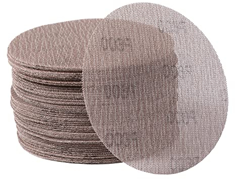 UPWOOD Schleifgitter 50 Stück 125mm Klett Körnung 600, Zum staubfreien Schleifen von Karosserie, Holz, Metall, Kunststoff, Lack, Passt sich an alle 125 mm Schleifmaschinen