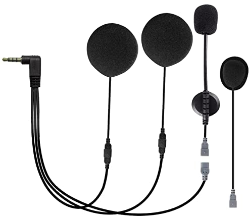 QSPORTPEAK Q7 Accesorios Originales Altavoz y micrófono, für Q7/Q2/V6/V6 Pro/V4 Intercomunicador Casco Moto