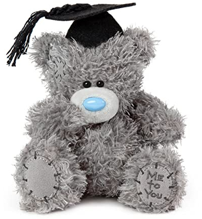 Me to You Tatty Teddy Graduation Plush Bear - Official Collection, Gray