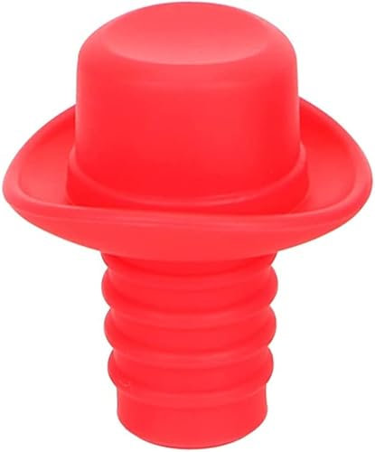 Flaschenverschluss, Weinverschluss, Verschluss for Wein, 10 Stück, Weinverschluss, Silikon, lustiger Flaschenstopfen, Bier, Soda, Kork, Flaschenverschluss, formeller Hut, interessante Geschenke, Bar-W