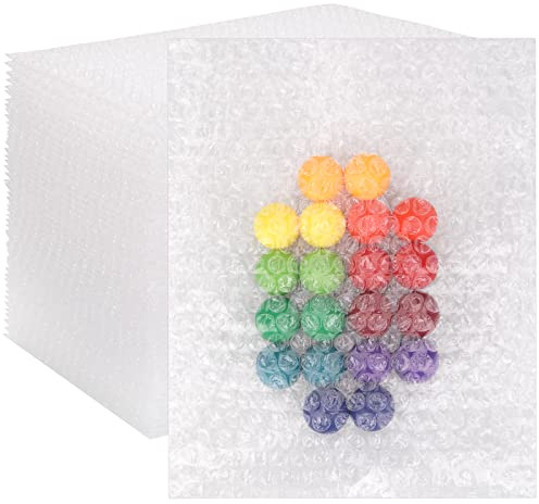 50 Stück Luftpolstertaschen, 20,3 x 25,4 cm, Luftpolstertaschen, Dämpfung, Verpackungsbeutel, doppelwandig, dämpfend, stoßfeste Schaumstoffbeutel zum Umzug, Versand und Aufbewahrung
